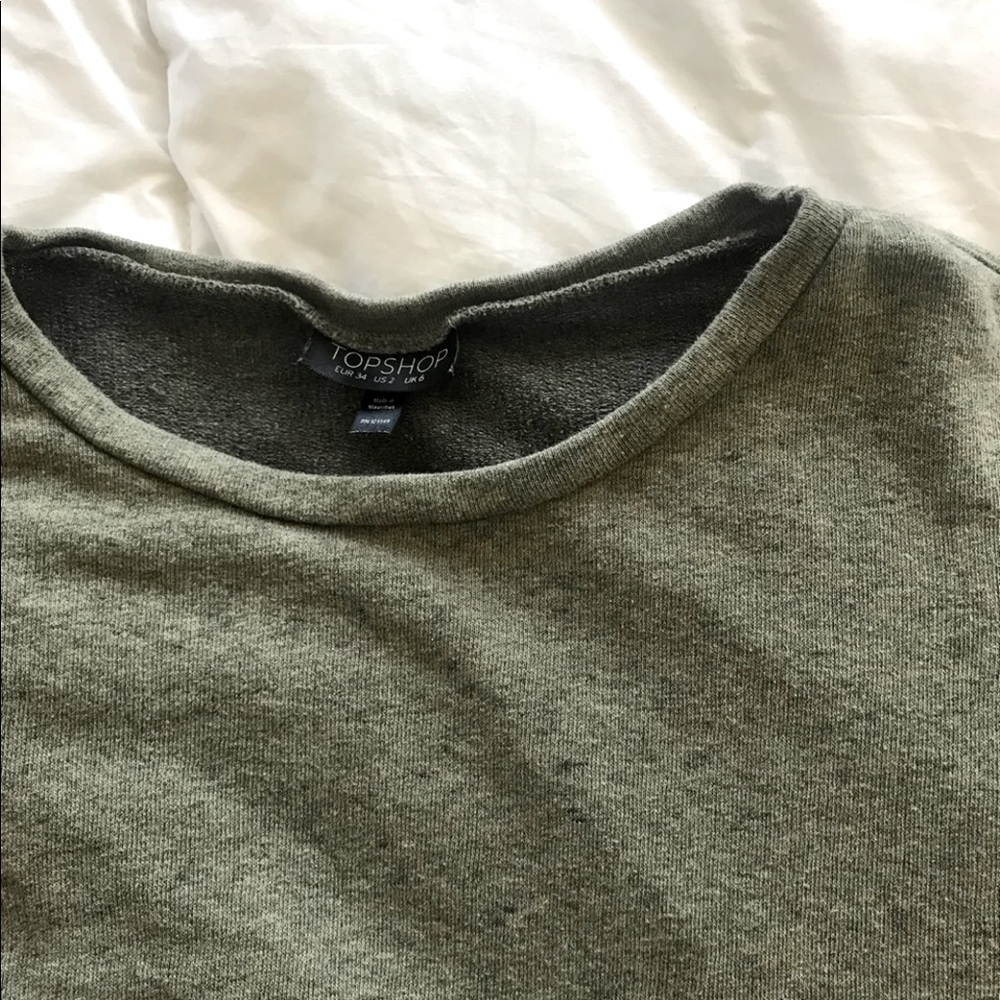 Topshop Olive Green Pullover